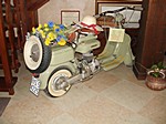 Lambretta 150 D, Bj. 1950 im Weingut Ca del Frati